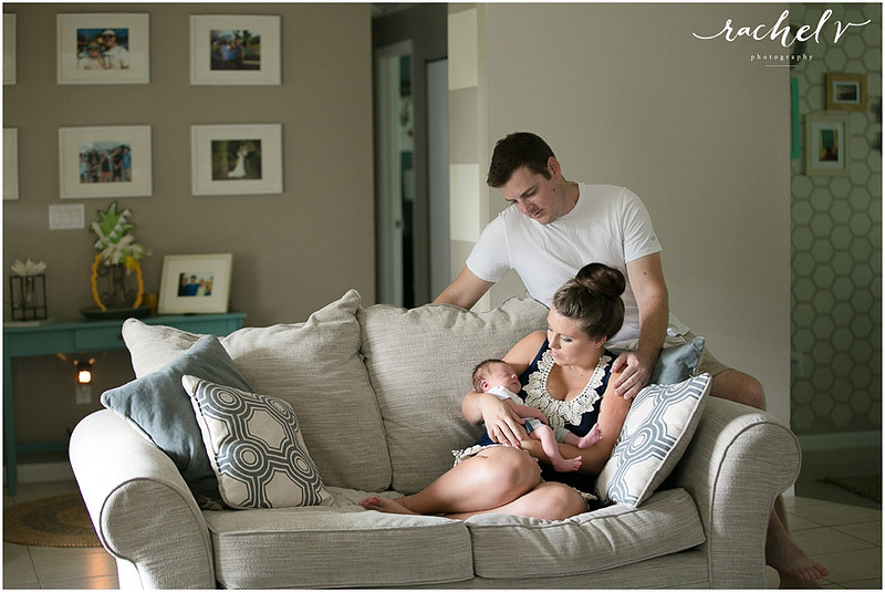Home newborn shoot with Elizabeth of Within the Grove, photographed by Rachel V Photography in Casselberry Florida