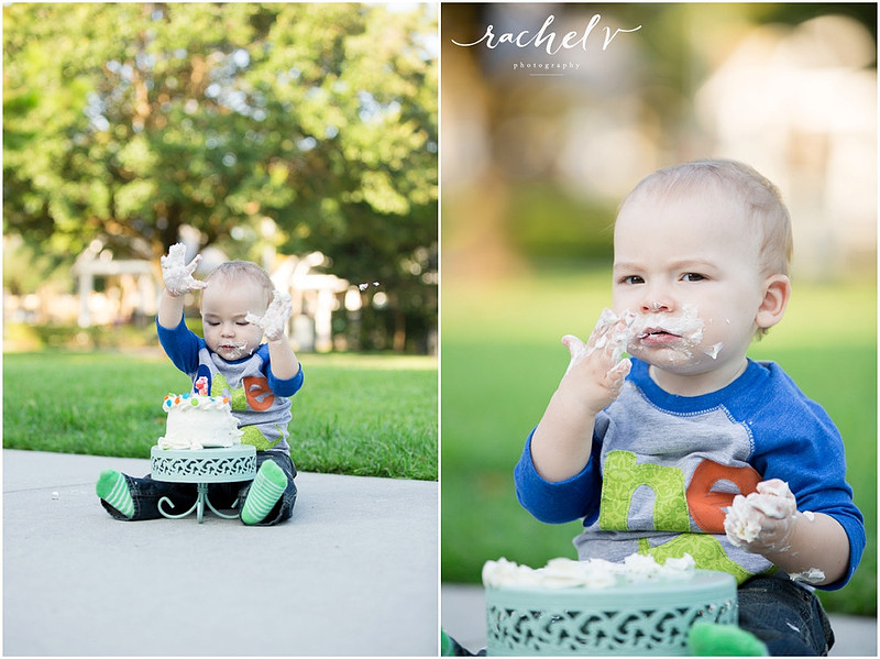 First Birthday shoot in Winter Park, Florida with Rachel V Photography