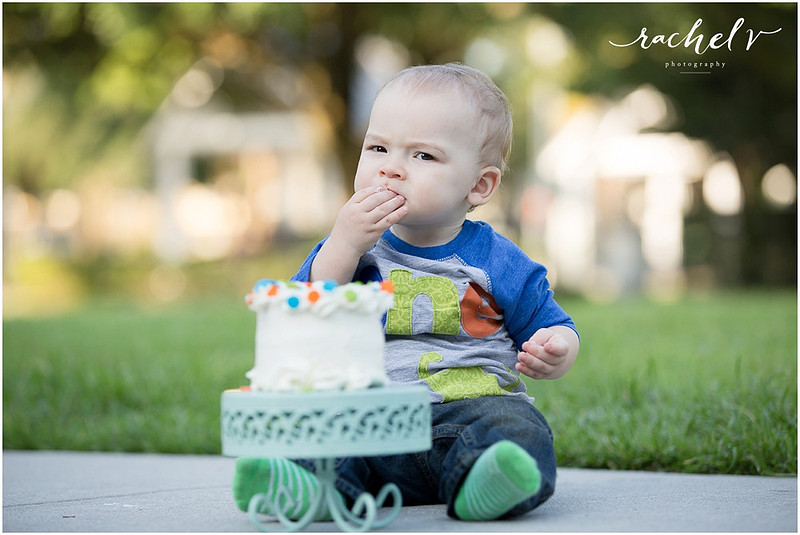 First Birthday shoot in Winter Park, Florida with Rachel V Photography