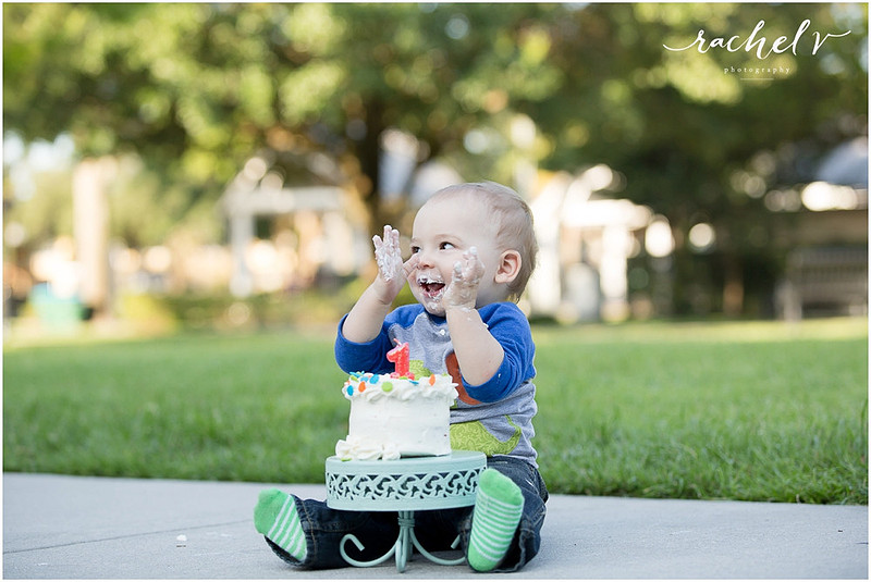 First Birthday shoot in Winter Park, Florida with Rachel V Photography