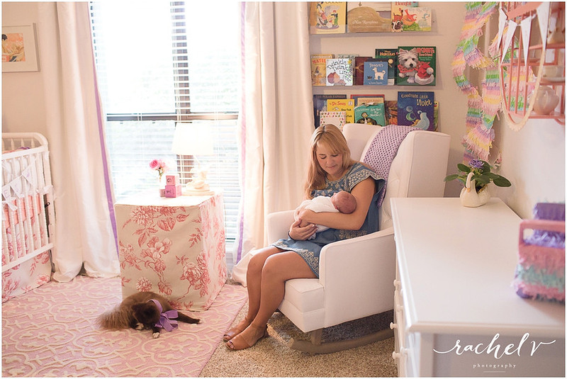 2 week old home newborn session with Rachel V Photography