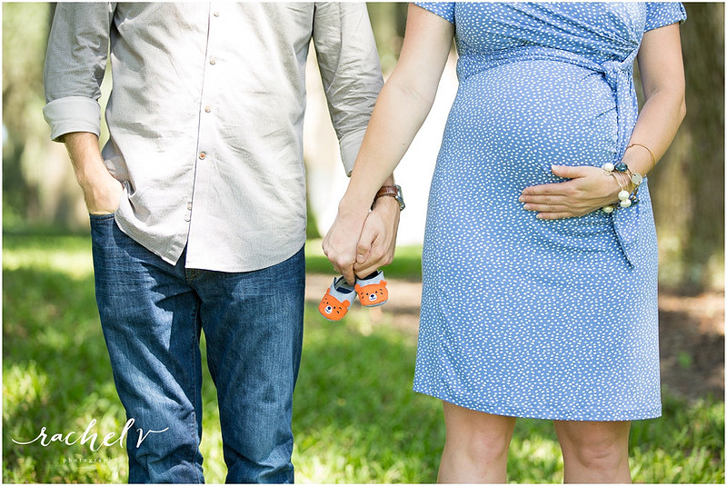 Kristina of Love and Zest's Maternity shoot at Bok Tower Gardens with Rachel V Photography