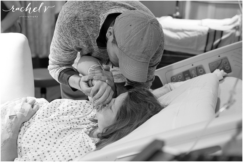 Parker's Birth at Florida Hospital South in Orlando, Florida with Rachel V Photography