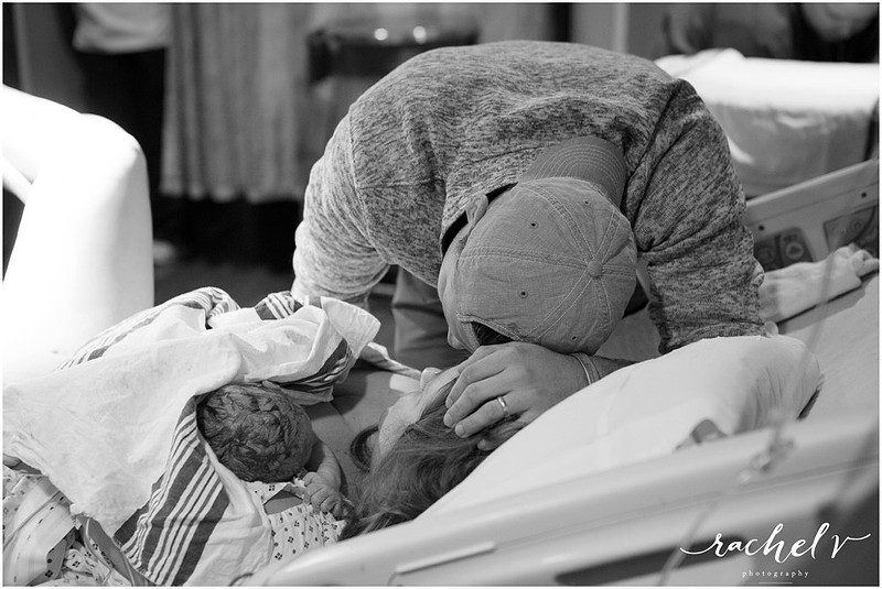 Parker's Birth at Florida Hospital South in Orlando, Florida with Rachel V Photography