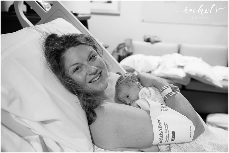 Parker's Birth at Florida Hospital South in Orlando, Florida with Rachel V Photography