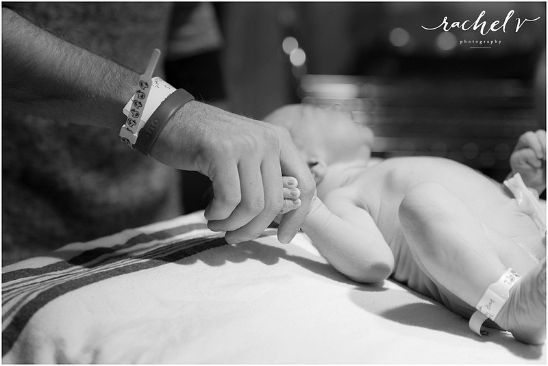 Parker's Birth at Florida Hospital South in Orlando, Florida with Rachel V Photography