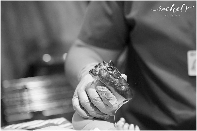 Parker's Birth at Florida Hospital South in Orlando, Florida with Rachel V Photography