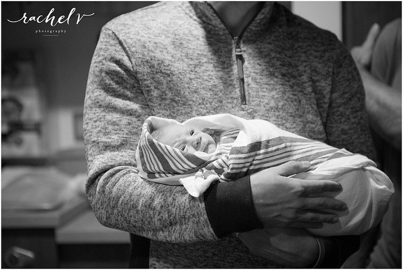 Parker's Birth at Florida Hospital South in Orlando, Florida with Rachel V Photography
