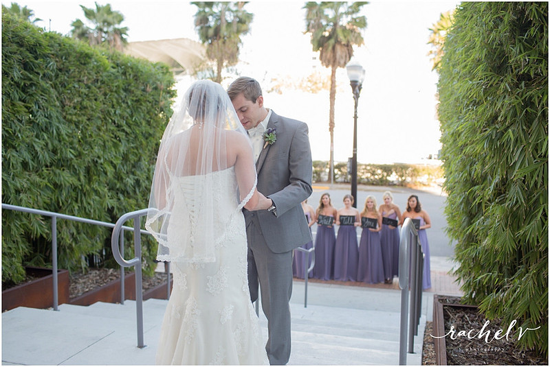 Sarah & Stephen's Wedding, getting ready and first look at Aloft, downtown Orlando
