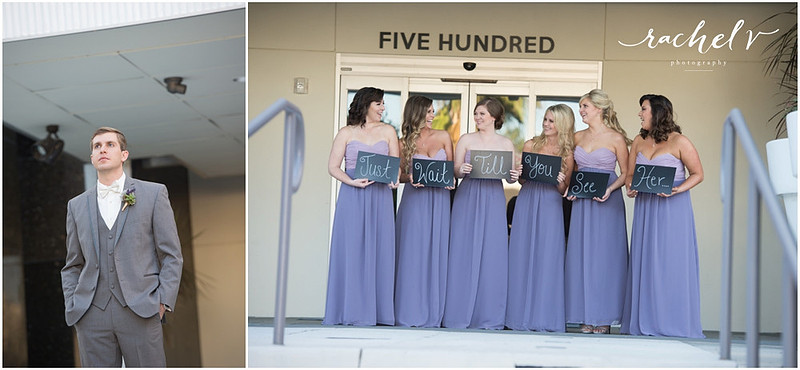 Sarah & Stephen's Wedding, getting ready and first look at Aloft, downtown Orlando
