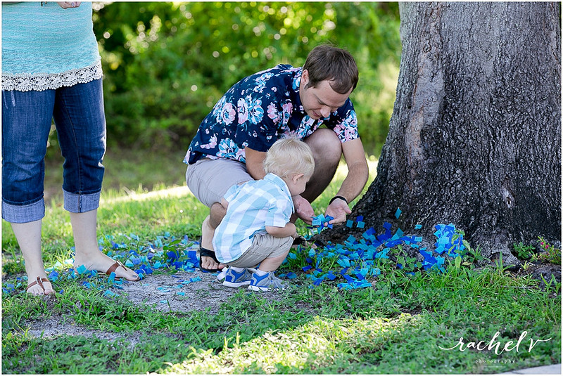 Melissa creates gender reveal with Rachel V Photography