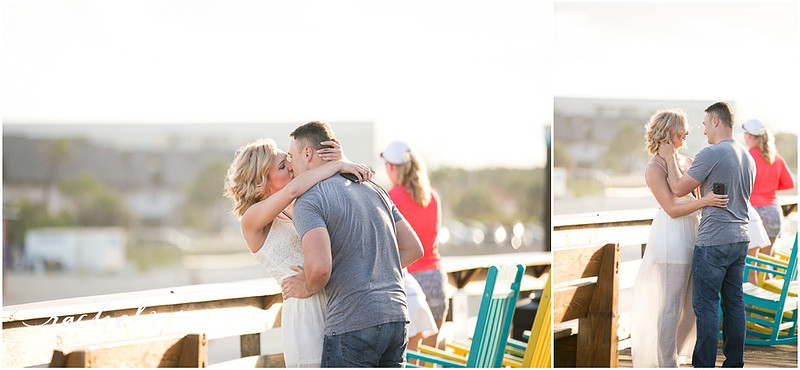 Cocoa Beach Pier Proposal and Engagement, Cocoa Beach, FL with Rachel V Photography