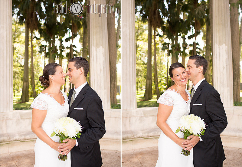 Kelly & John's intimate Wedding in Kraft Azalea Garden, Winter Park, Florida