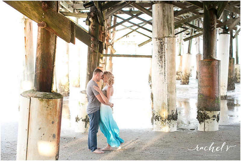 Cocoa Beach Pier Proposal and Engagement, Cocoa Beach, FL with Rachel V Photography