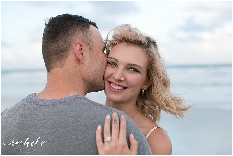 Cocoa Beach Pier Proposal and Engagement, Cocoa Beach, FL with Rachel V Photography
