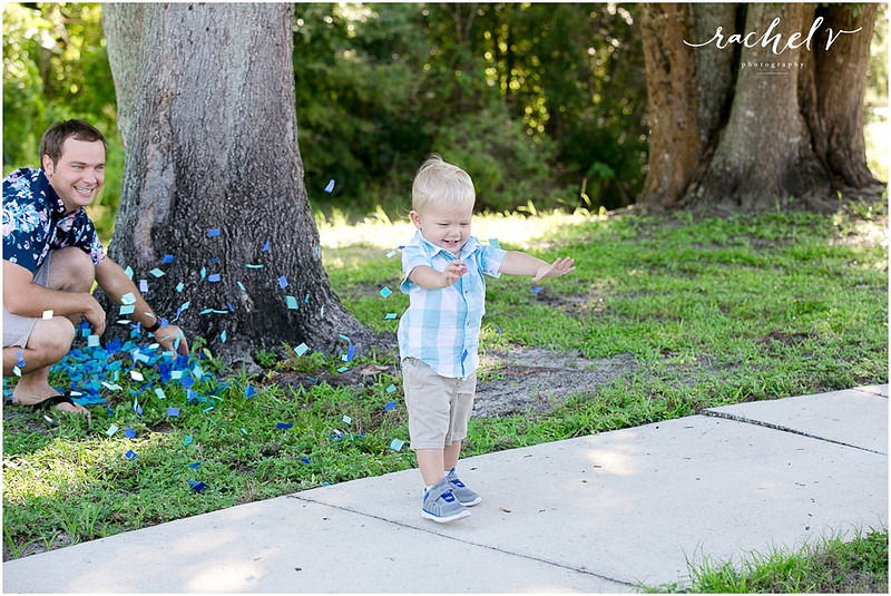Melissa creates gender reveal with Rachel V Photography
