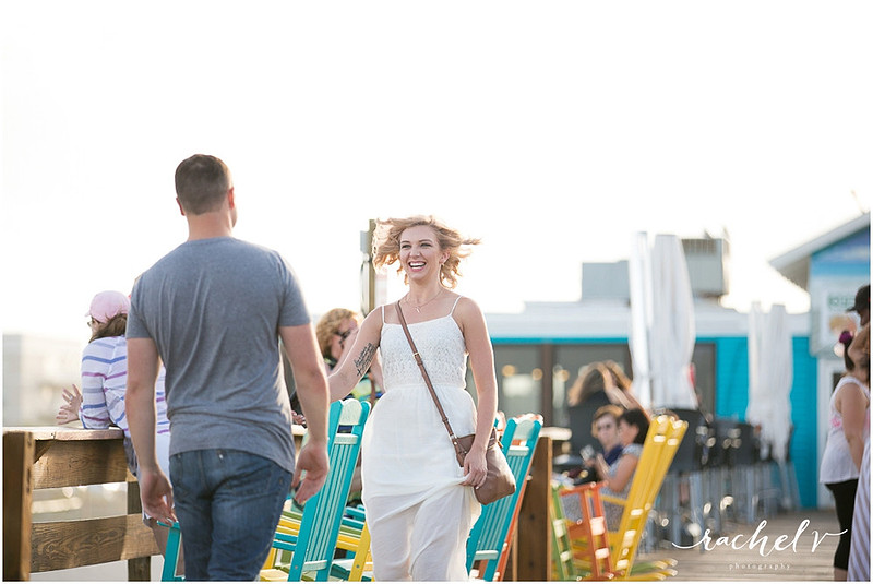 Cocoa Beach Pier Proposal and Engagement, Cocoa Beach, FL with Rachel V Photography