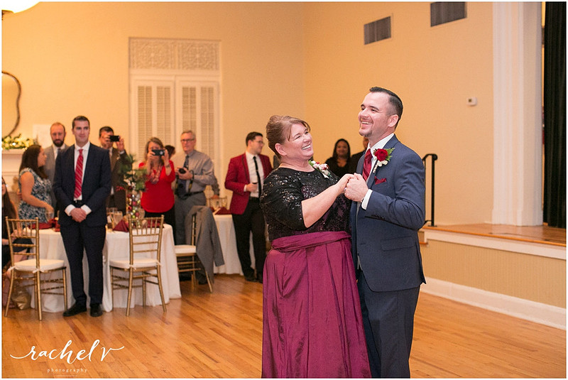 Holiday theme wedding at the Womens Club of Winter Park in Winter Park Florida with Rachel V Photography
