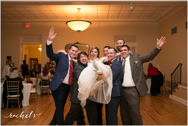 Holiday theme wedding at the Womens Club of Winter Park in Winter Park Florida with Rachel V Photography