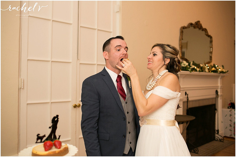 Holiday theme wedding at the Womens Club of Winter Park in Winter Park Florida with Rachel V Photography