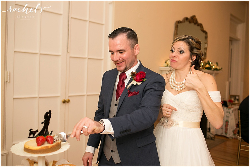 Holiday theme wedding at the Womens Club of Winter Park in Winter Park Florida with Rachel V Photography
