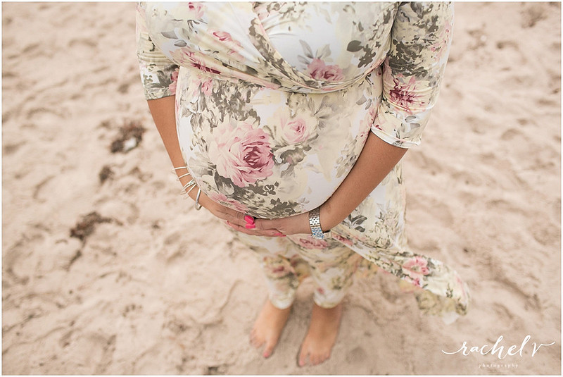 Ft, lauderdale sunrise beach maternity session with Florida Photographer Rachel V Photography