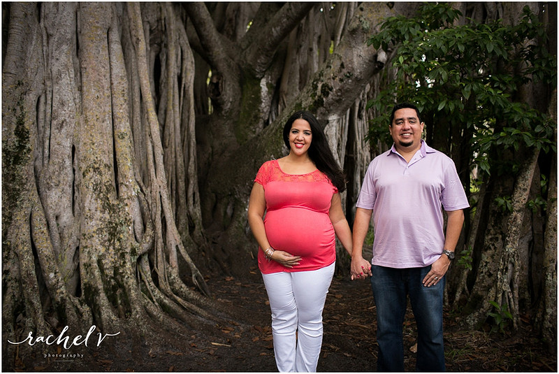 Maternity session at Hugh Taylor Birch State Park in Ft. Lauderdale, FL with Rachel V Photography