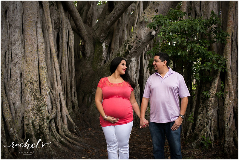 Maternity session at Hugh Taylor Birch State Park in Ft. Lauderdale, FL with Rachel V Photography