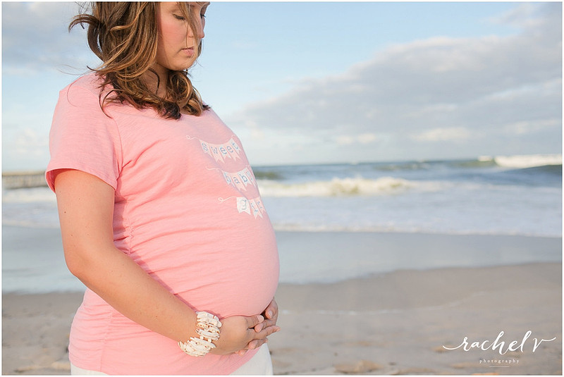 Sunset seaside Maternity session at Sebastian Inlet State Park, Florida with Rachel V Photography