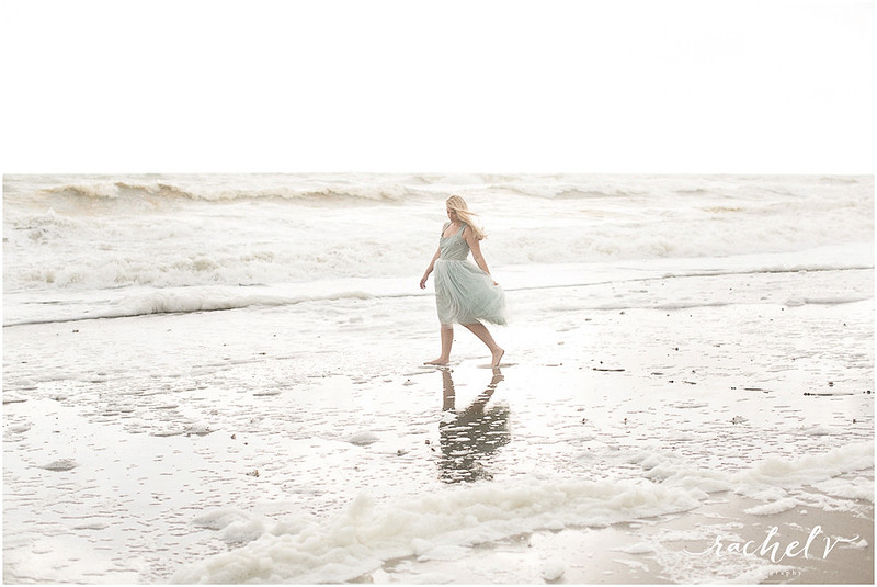 Sophosticated sunrise beach shoot using smoke grenades with Rachel V Photography
