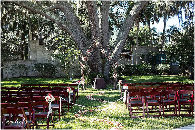 Colorful Fall wedding at Maitland Art Center in Maitland, Florida