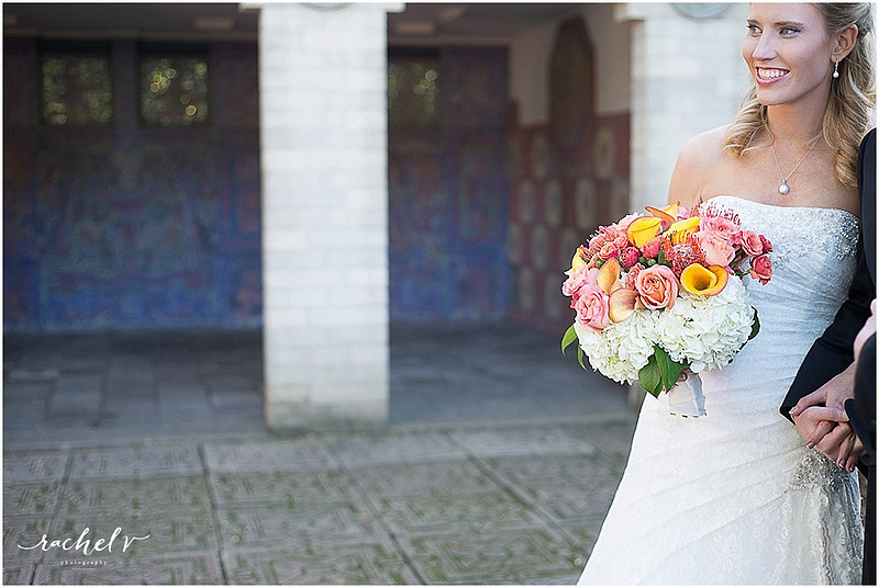 Colorful Fall wedding at Maitland Art Center in Maitland, Florida