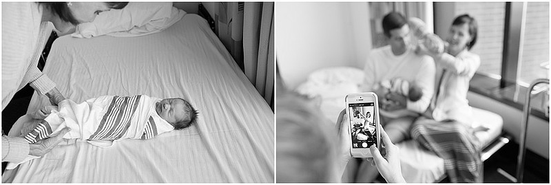 Lifestyle Newborn Session, capturing baby's first day