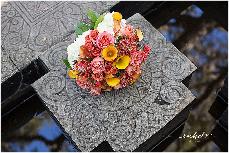 Colorful Fall wedding at Maitland Art Center in Maitland, Florida