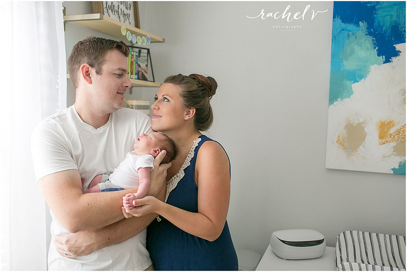 Home newborn shoot with Elizabeth of Within the Grove, photographed by Rachel V Photography in Casselberry Florida
