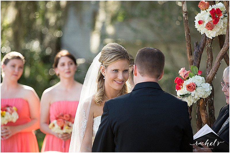Colorful Fall wedding at Maitland Art Center in Maitland, Florida