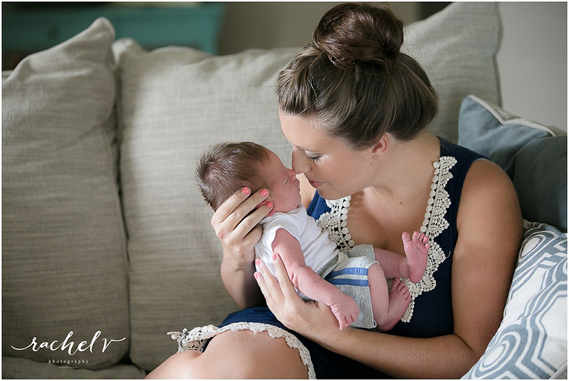 Home newborn shoot with Elizabeth of Within the Grove, photographed by Rachel V Photography in Casselberry Florida