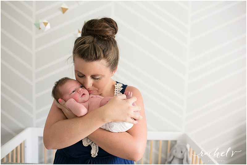 Home newborn shoot with Elizabeth of Within the Grove, photographed by Rachel V Photography in Casselberry Florida