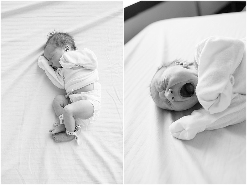 Lifestyle Newborn Session, capturing baby's first day